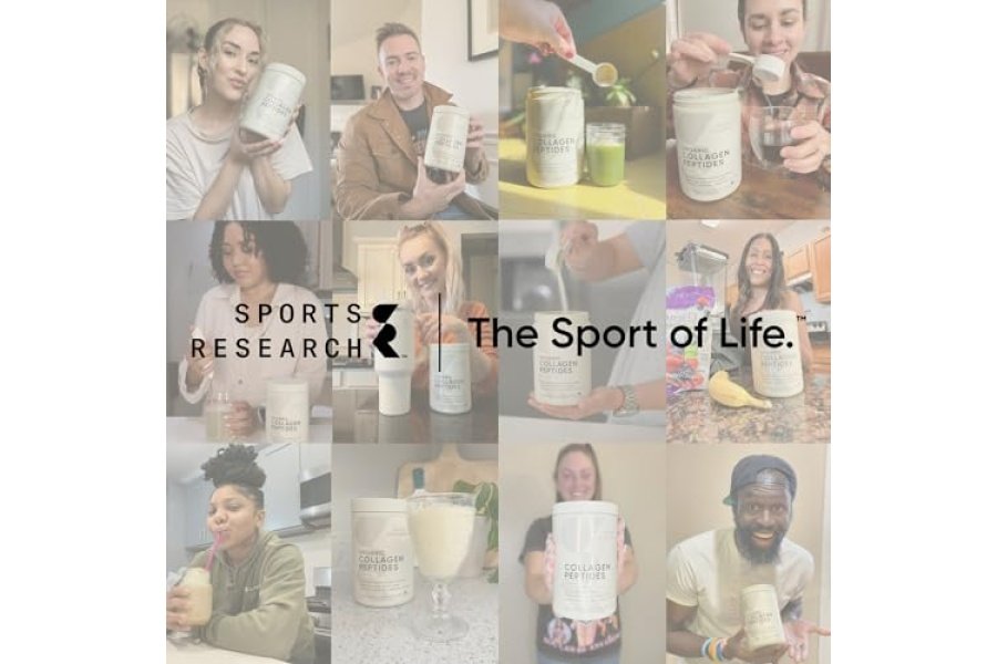 Péptidos de colágeno de Sports Research para mujeres y hombres - Suplemento de proteína en polvo de colágeno hidrolizado tipo 1 y 3 para piel, uñas, huesos y articulaciones saludables - Mezcla fácil de nutrientes y proteínas vitales - Image 8