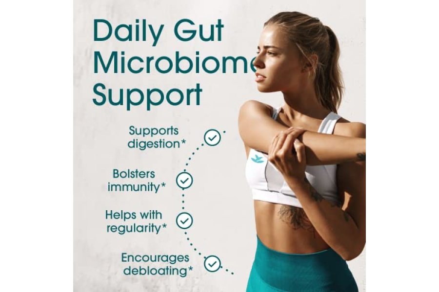 Probióticos para mujeres y hombres - con enzima lactasa y fibra prebiótica para la salud digestiva - 80%+ más potente suplemento para apoyar la salud intestinal - Fórmula probiótica cruda vegana, fabricado en los EE. UU. - Image 3