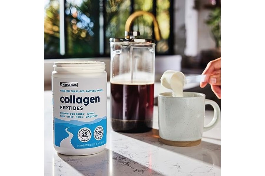 Proteína de péptidos de colágeno NativePath - Polvo de colágeno hidrolizado tipo 1 y 3 para piel, cabello y uñas - 8.8 oz (25 porciones) - Image 6