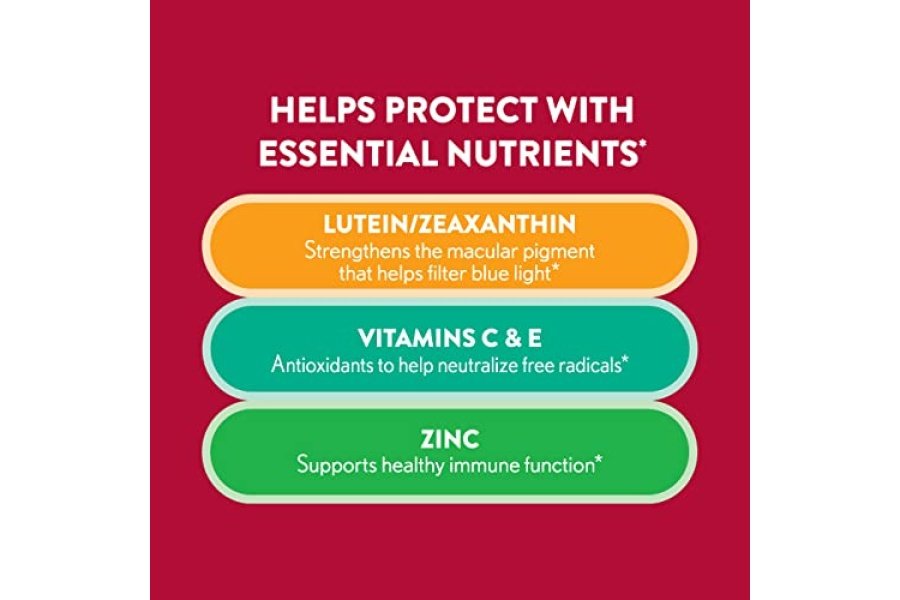 Ocuvite Suplemento vitamínico y mineral para gomitas para adultos para la salud ocular, contiene luteína y zeaxantina, frutas mixtas, 60 unidades - Image 3