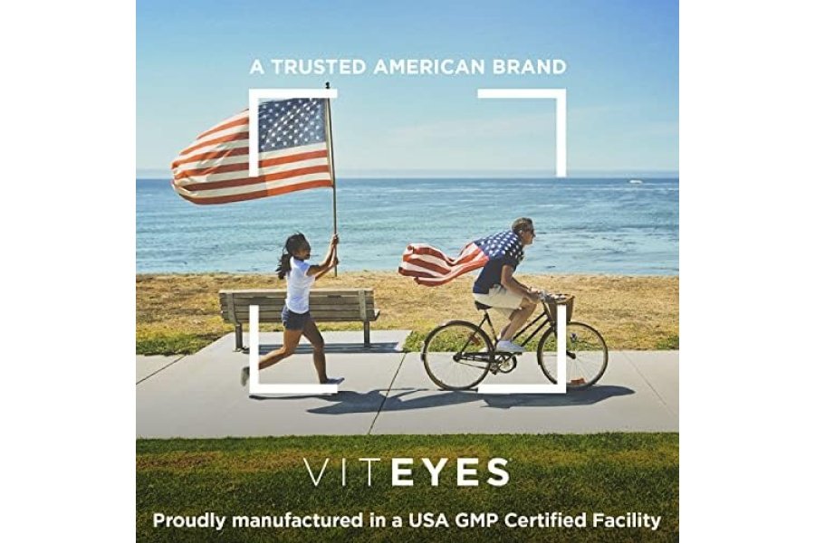 Viteyes AREDS 2 Soporte macular sin zinc, cápsulas naturales sin alérgenos con vitamina E, vitamina C, luteína y zeaxantina, sin zinc, sin cobre, oftalmólogo de confianza, fabricado en los EE. UU., 60 unidades - Image 8