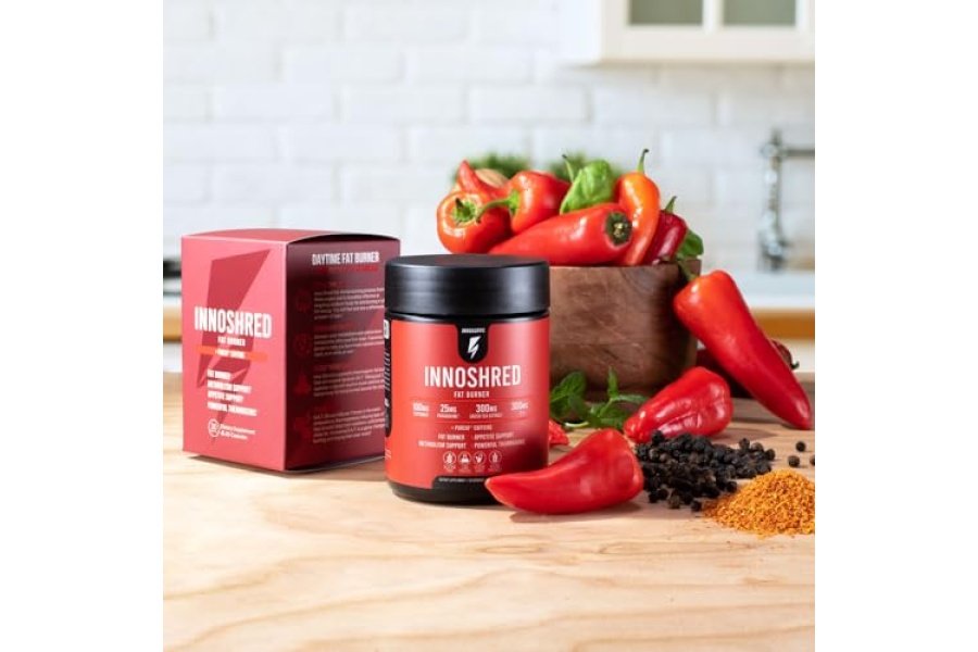 Quemador de grasa Inno Shred para hombres y mujeres con 100 mg de Capsimax, granos del paraíso, cafeína orgánica, extracto de té verde, supresor del apetito, pérdida de peso (60 cápsulas vegetales) | (con estimulante) - Image 7