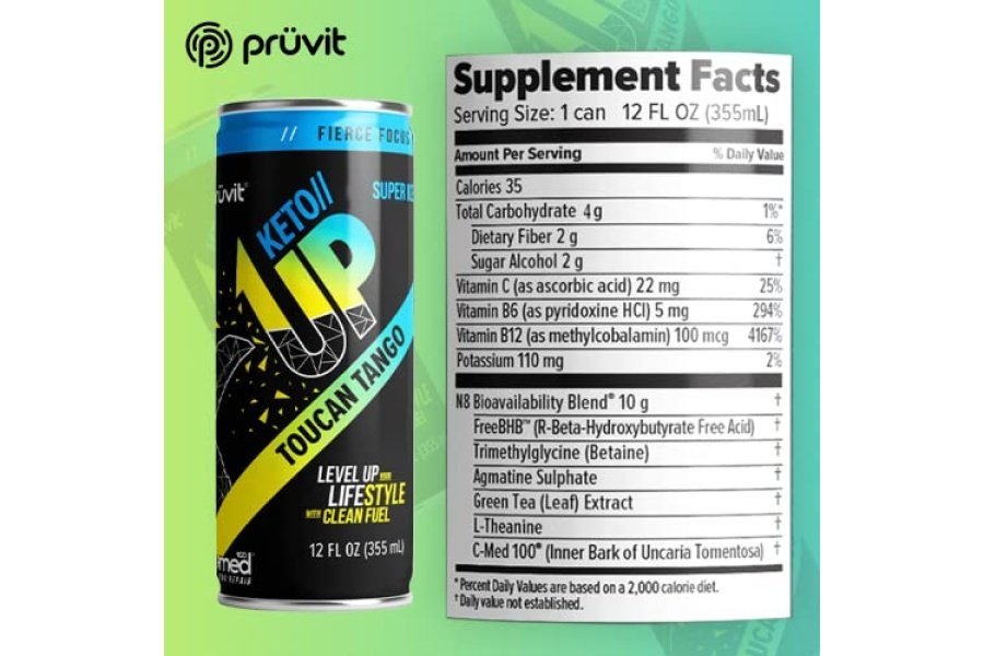 Bebida The Toucan Tango Keto//Up® – Cetonas listas para beber para concentrarse en hombres y mujeres - Paquete de 12 - Image 2