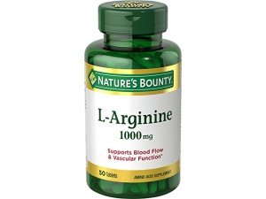 Nature's Bounty L-Arginina, apoya el flujo sanguíneo y la función vascular, 1000 mg, tabletas, 50 unidades