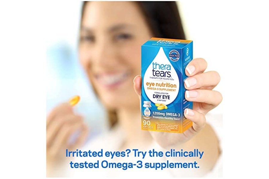 TheraTears Omega 3 Suplemento, 1200 mg, 90 ct (paquete de 1) - Image 6