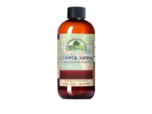 Suplemento de cobre líquido cristalino puro Organa - 30 PPM - Cobre de alta absorción