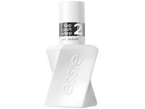 Essie Gel Couture Esmalte de uñas de larga duración, vegano, capa superior transparente y brillante, 0.46 fl oz
