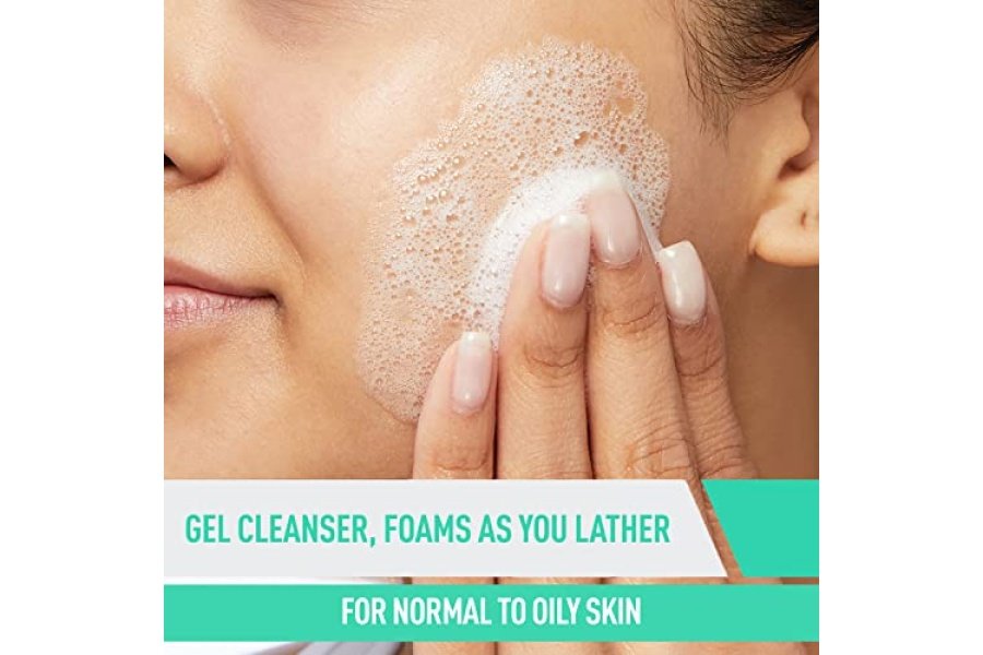 Limpiador facial en espuma CeraVe | Jabón facial diario para pieles grasas con ácido hialurónico, ceramidas y niacinamida | Sin fragancia | 16 onzas líquidas - Image 2