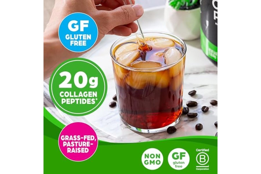 Orgain Péptidos de colágeno hidrolizado en polvo para mujeres y hombres, 0.71 oz de colágeno alimentado con pasto, sin sabor, suplemento de apoyo para cabello, piel, uñas y articulaciones, Paleo y Keto, sin OGM, tipo I y III, 1 libra - Image 3