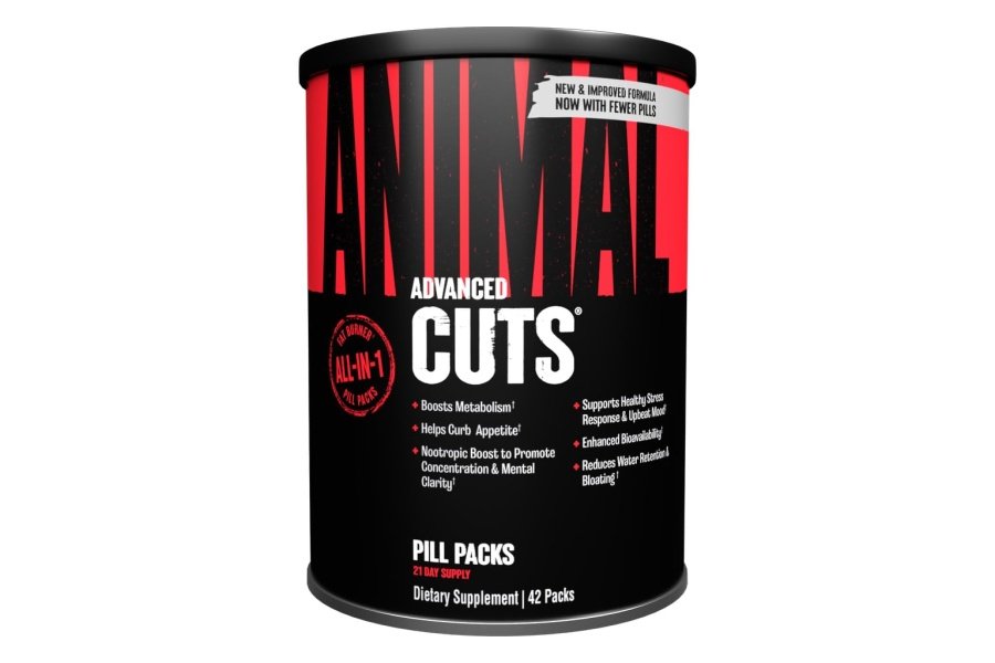 Animal Cuts Quemador de grasa termogénico – Píldoras de pérdida de peso para mujeres y hombres para metabolismo, energía, concentración y apoyo cerebral nootrópico con cetonas de frambuesa, píldoras dietéticas supresoras del apetito, 42 paquetes