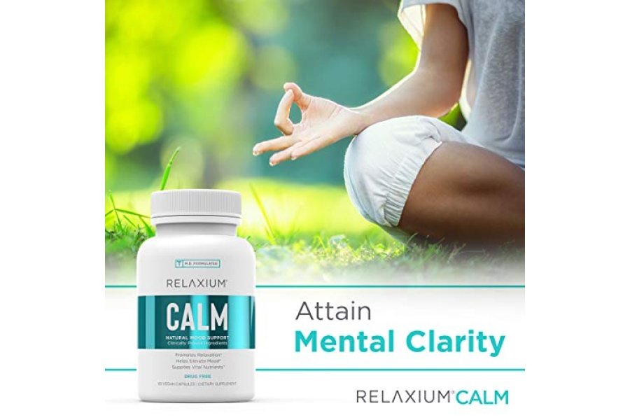 Relaxium Calm, no formador de hábitos, suplemento de apoyo al estrés y el estado de ánimo, eleva el estado de ánimo y aumenta la relajación con Ashwagandha, 5-HTP, GABA, fabricado en EE. UU. (60 cápsulas veganas, suministro para 30 días) - Image 6