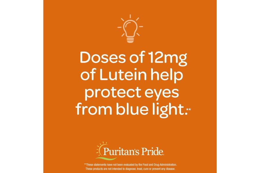 Puritan's Pride Suplementos de luteína y zeaxantina para ojos, zeaxantina 800 mcg más luteína 20 mg una vez al día cápsulas blandas, suministro para 240 días, 120 unidades (paquete de 2) (el paquete puede variar) - Image 5