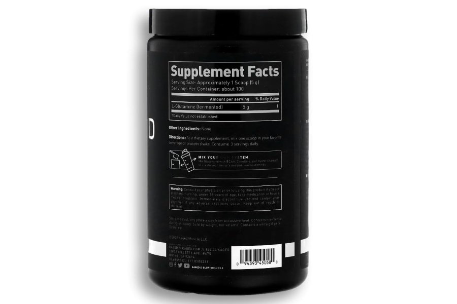 Kagged MUSCLE, L-Glutamina en polvo 500 gramos, vegano, apoya la recuperación muscular, después del entrenamiento, glutamina, sin sustancias prohibidas, sin sabor, 100 porciones - Image 8