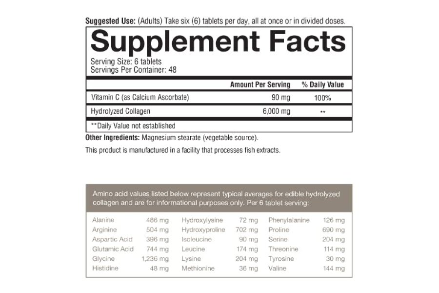 Colágeno avanzado Youtheory - 6000 mg de colágeno - con vitamina C - para cabello, piel y uñas* - Suplementos de colágeno para mujeres y hombres - 290 comprimidos - Image 6