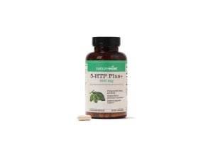 NatureWise 5-HTP 200 mg de apoyo al estado de ánimo, ayuda natural para dormir ayuda a promover hábitos alimentarios saludables, cápsulas de liberación retardada fáciles de digerir mejoradas con vitamina B6, sin OGM (suministro para 2 meses - 60 unidades)