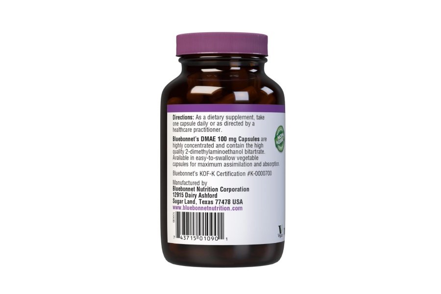 Suplemento BlueBonnet DMAE, 100 unidades - Image 3