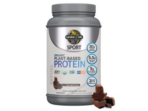 Proteína deportiva vegana orgánica en polvo, chocolate - Probióticos, BCAA, 30 g de proteína vegetal para una recuperación premium después del entrenamiento, certificado NSF, sin ceto, gluten ni lácteos, sin OGM, Garden of Life - 19 porciones