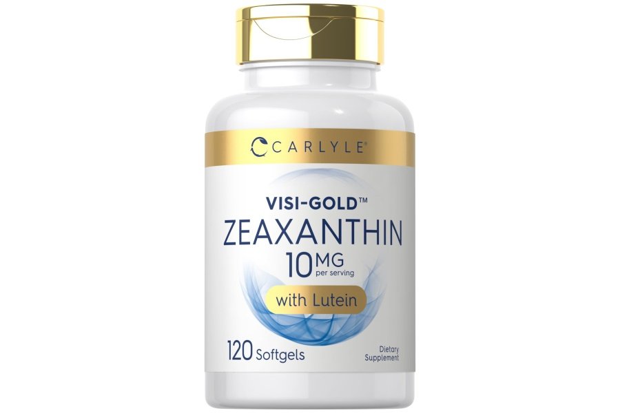 Carlyle Zeaxantina 10 mg | 120 cápsulas blandas | Apoyo a la salud ocular con luteína | Suplemento sin OGM y sin gluten