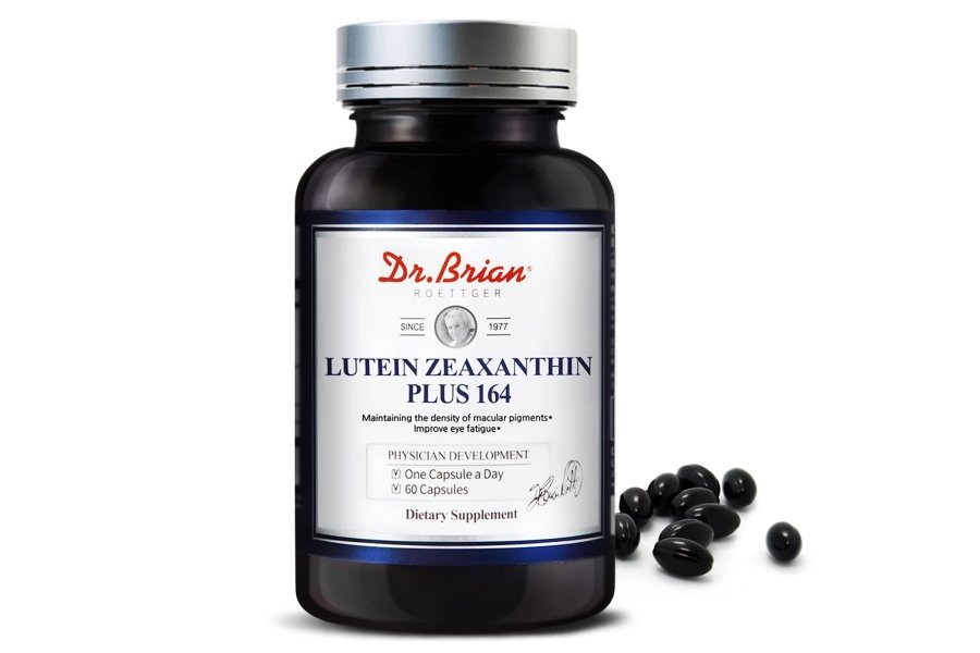 Dr. Brian Eye Vitamins Luteína y zeaxantina Cápsula Suplemento de luteína con luteína 16 mg Zeaxantina 4 mg Astaxantina 5 mg Vitamina A 2333 UI Vitamina E 9 UI para ojos secos Salud de la visión