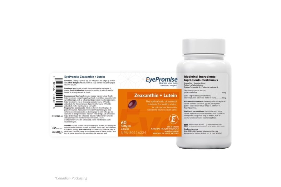 EyePromise Zeaxantina + Luteína Vitamina para los ojos - 60 cápsulas de cápsulas blandas elaboradas con ingredientes naturales para dietas que incluyen sin gluten y vegetarianas - Protege y mejora la salud de tus ojos completamente - Image 7