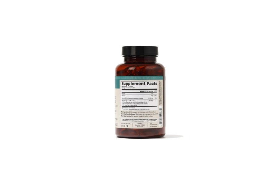 Suplemento de aceite de pescado Omega 3 extrafuerte NatureWise - 1000 mg por porción - 600 EPA y 400 DHA y vitamina E - Apoyo para la salud del corazón y el cerebro - Sabor a limón, sin OGM - 60 cápsulas blandas [suministro para 1 mes] - Image 6