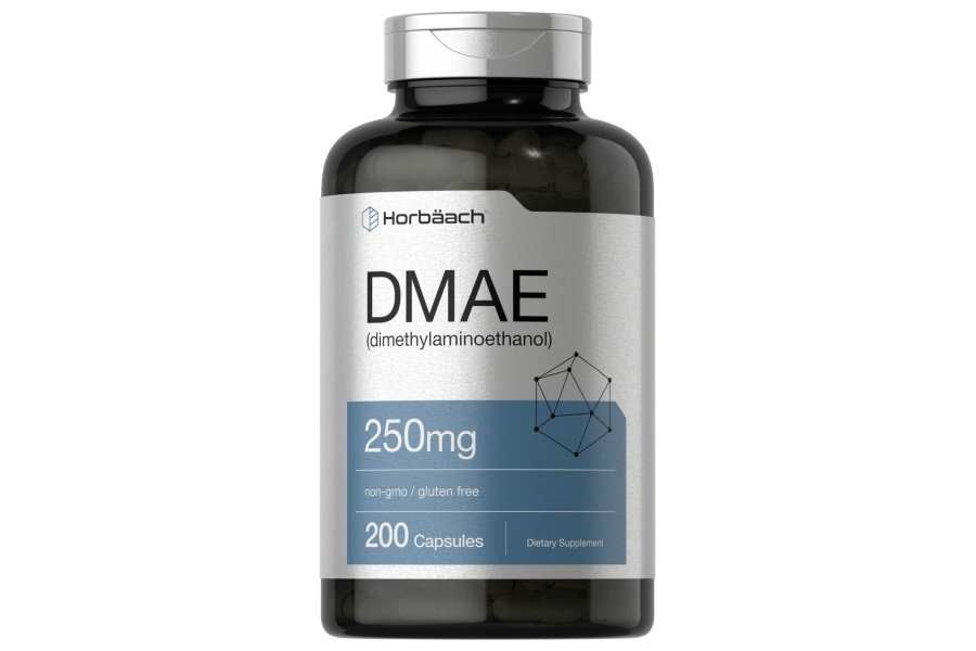 Suplemento Horbaach DMAE 250 mg | 200 Cápsulas | Sin OGM, sin gluten | Bitartrato DMAE