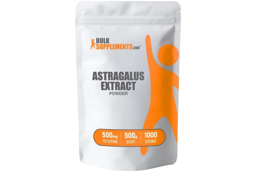 BulkSupplements.com Extracto de astrágalo en polvo - de raíz de astrágalo, suplemento de astrágalo - vegano y sin gluten, polvo de astrágalo - 500 mg por porción, 500 g (1,1 libras) (paquete de 1)