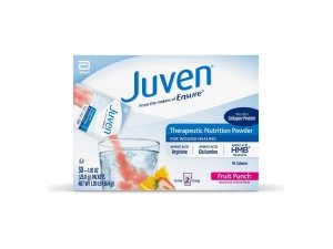 Juven Therapeutic Nutrition Bebida Mezcla en polvo para apoyo a la curación de heridas, incluye proteína de colágeno, ponche de frutas, 30 unidades