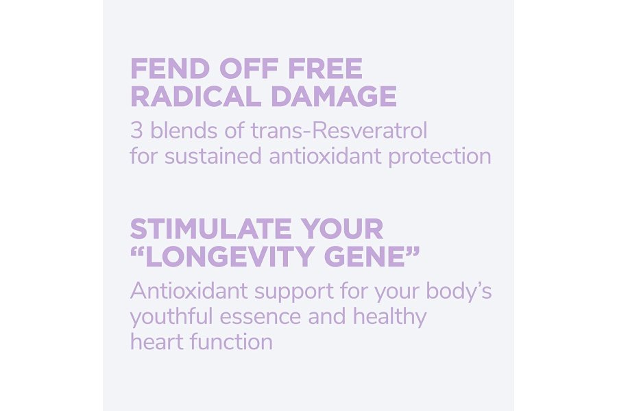 Reserveage Beauty, Resveratrol 500 mg, Suplemento antioxidante para la salud celular y del corazón, Apoya el envejecimiento saludable y el sistema inmunológico, Paleo, Keto, 60 cápsulas - Image 7