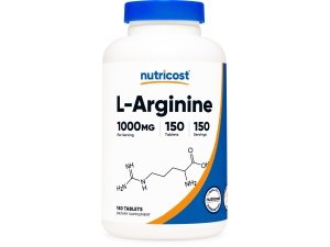 Nutricost L-Arginina 1000 mg, tabletas de aminoácidos (150 tabletas)