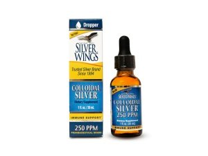Natural Path Silver Wings Suplemento mineral de plata coloidal, 250 ppm, 1 onza líquida