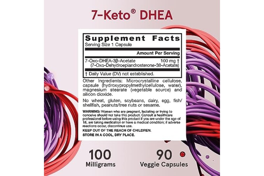 Jarrow Formulas 7-Keto DHEA 100 mg - Hasta 90 porciones (cápsulas vegetales) Suplemento dietético - Apoyo al metabolismo de los carbohidratos - Sin OGM - Sin gluten - Vegano - Image 6