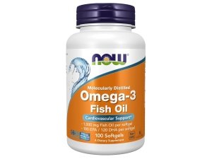 NOW Foods Omega-3-100 cápsulas blandas
