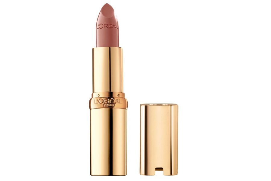 L'Oreal Paris Color Riche Original cremoso, hidratante satinado lápiz labial con aceite de argán y vitamina E, Fairest Nude, 1 unidad