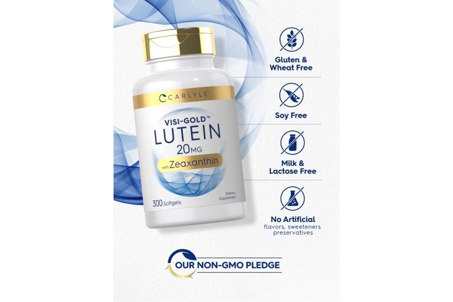 Carlyle Luteína y Zeaxantina 20 mg | 300 cápsulas blandas | Vitaminas para la salud ocular | Suplemento sin OGM y sin gluten - Image 4