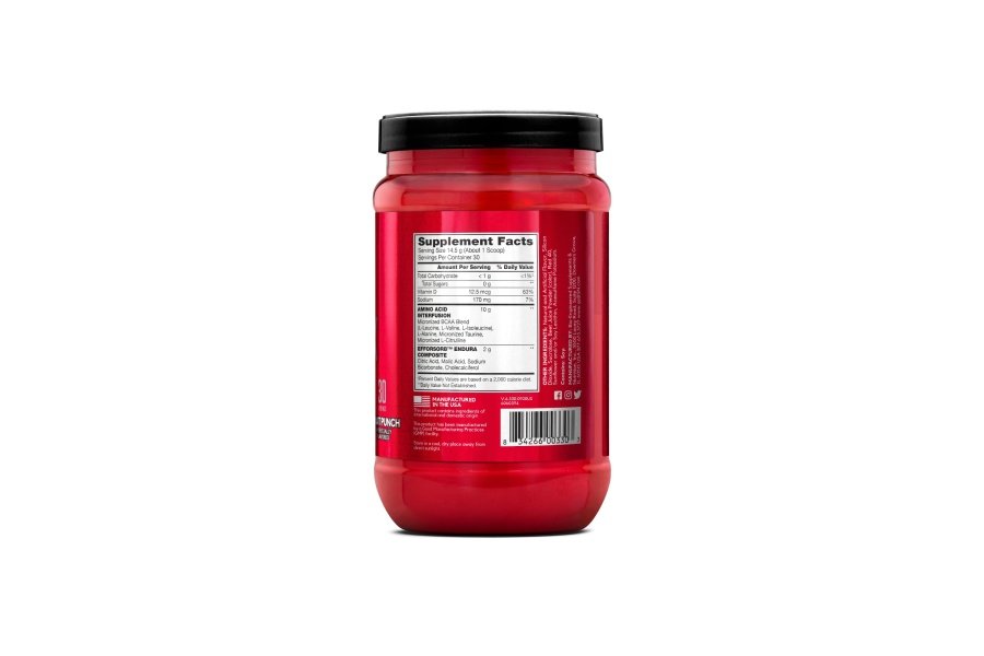 BSN Amino X Polvo de recuperación y resistencia muscular con BCAA, apoyo durante el entrenamiento, 10 gramos de aminoácidos, apto para dietas cetogénicas, sin cafeína, sabor: ponche de frutas, 30 porciones (el embalaje puede variar) - Image 8