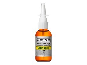 Argentyn 23 Alivio sinusal de hidrosol de plata bioactivo profesional - Plata coloidal - 23 ppm, 2 oz (59 ml) - Spray nasal natural