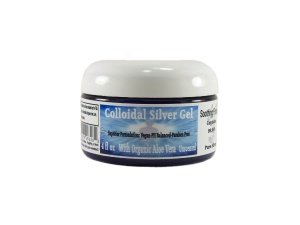 Gel de Plata Coloidal Superior Grande 4 oz. Tarro elaborado con aloe vera orgánico, 100 ppm, 99,99 % plata pura e ingredientes simples y seguros