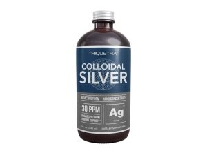Plata coloidal bioactiva - 8 oz, botella de vidrio, vegana, dosis seguras con la mayor eficacia - Nano iones, 30 PPM - Apoyo inmunológico (48 porciones)