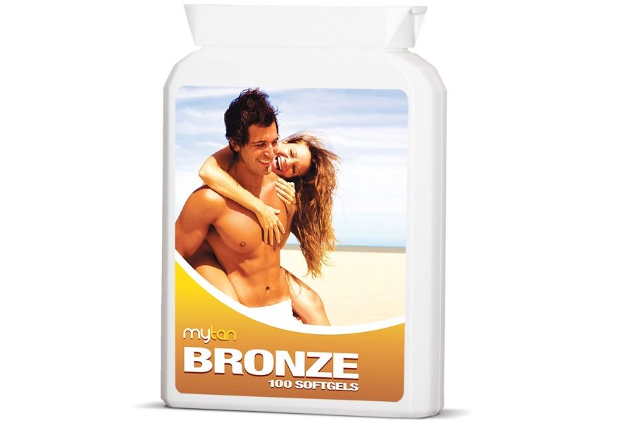 Pastillas bronceadoras MyTan Bronze | 100 cápsulas blandas | Suplemento bronceador sin sol | con astaxantina luteína licopeno y más | Suministro para más de 7 semanas