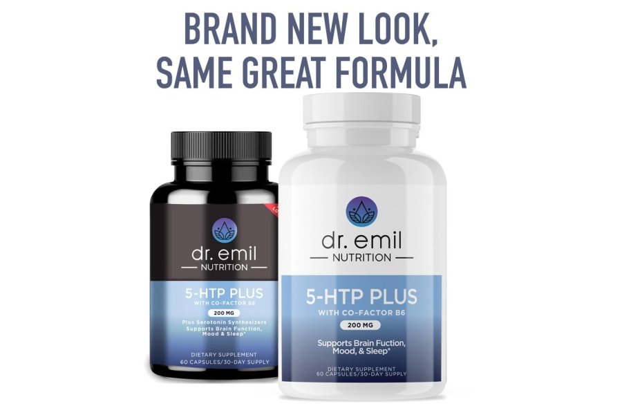 DR. EMIL NUTRITION 200 MG 5-HTP Plus con SAM-e para mantener un sueño normal y saludable y crear una sensación de bienestar - Suplemento 5HTP con vitamina B6-60 cápsulas veganas, 30 porciones - Image 5