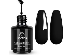 Esmalte de uñas en gel Beetles, 1 pieza de 15 ml Audrey color negro, esmalte de uñas en gel, decoración de uñas en gel, decoración en casa, regalo para mujeres, esmalte de uñas en gel de otoño