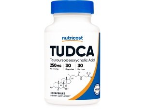 Nutricost Tudca 250 mg, 30 cápsulas (ácido tauroursodesoxicólico) - Sin gluten, sin OGM