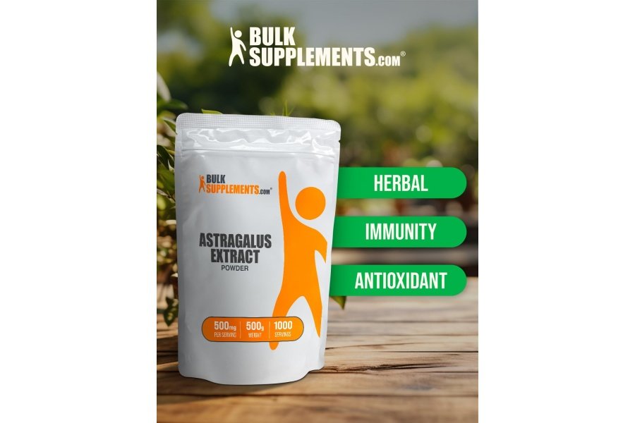 BulkSupplements.com Extracto de astrágalo en polvo - de raíz de astrágalo, suplemento de astrágalo - vegano y sin gluten, polvo de astrágalo - 500 mg por porción, 500 g (1,1 libras) (paquete de 1) - Image 5