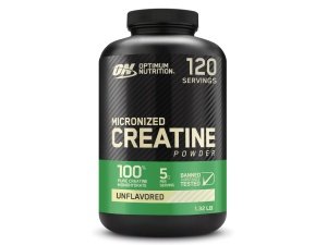 Optimum Nutrition Monohidrato de creatina micronizado en polvo, sin sabor, apto para dietas cetogénicas, 120 porciones (el empaque puede variar)