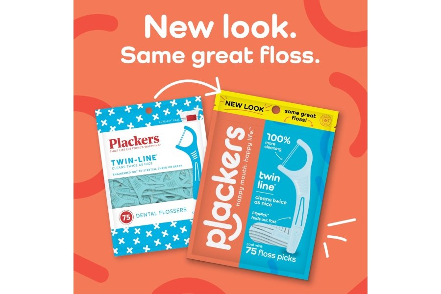 Plackers Hilo dental de doble línea, sabor a menta fresca, sistema de hilo dental de doble acción, fácil almacenamiento, Super Tuffloss, 2 veces más limpio, 75 unidades - Image 2
