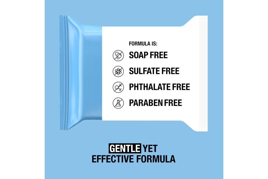 Toallitas desmaquillantes Neutrogena, toallitas faciales de limpieza ultrasuaves para maquillaje impermeable, sin alcohol, a base de plantas, paquete doble, 25 unidades (paquete de 2) - Image 4