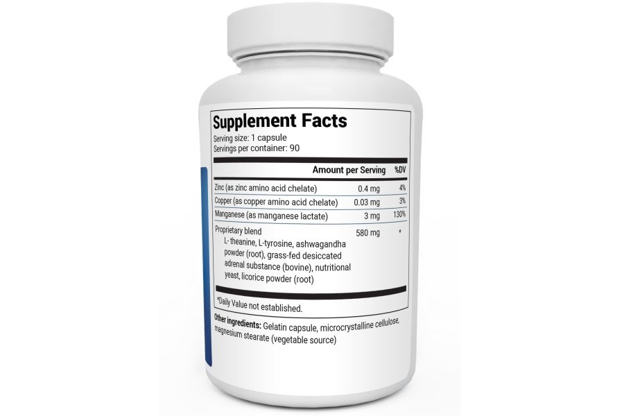 Fórmula avanzada para estrés suprarrenal del Dr. Berg - Suplementos de apoyo suprarrenal para el estrés, el estado de ánimo y la energía - Suplementos suprarrenales - Administrador de cortisol con Ashwagandha - 90 cápsulas - Image 2