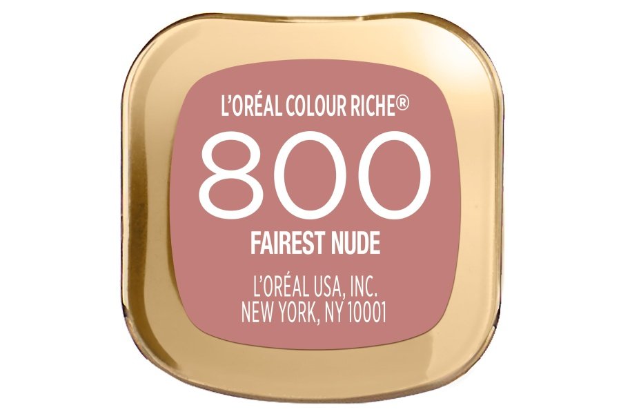 L'Oreal Paris Color Riche Original cremoso, hidratante satinado lápiz labial con aceite de argán y vitamina E, Fairest Nude, 1 unidad - Image 6