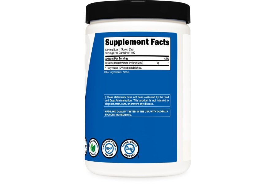 Nutricost Creatina Monohidrato Micronizado en Polvo 500G, 5000mg por ración (5g) - Monohidrato de creatina micronizado, 100 porciones, 17.637 onzas - Image 5